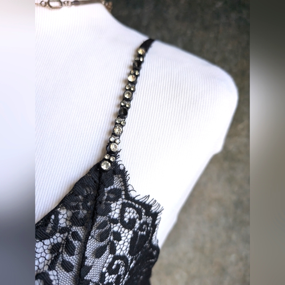 Sheer Black Lace Camisole - Picture 4 of 6